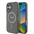 Husa de protectie Guess IML Glitter Circle MagSafe (GUHMP16MHFGEREK) compatibil cu iPhone 16 Plus, Negru