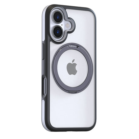 Husa de protectie Torras Ostand R Fusion MagSafe Series compatibil cu iPhone 16, Negru