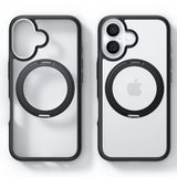 Husa de protectie Torras Ostand R Fusion MagSafe Series compatibil cu iPhone 16 Plus, Negru