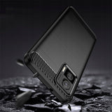 Husa de protectie Techsuit Carbon Silicone compatibil cu Motorola Edge 30 Neo, Negru