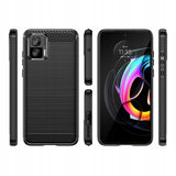 Husa de protectie Techsuit Carbon Silicone compatibil cu Motorola Edge 30 Neo, Negru