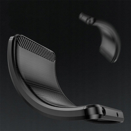 Husa de protectie Techsuit Carbon Silicone compatibil cu Xiaomi 12T / 12T Pro, Negru