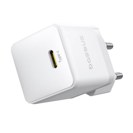 Incarcator Baseus (P10111602213-01), USB-C, PD 20W, 1m, Alb