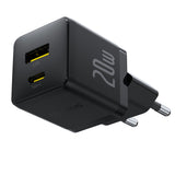 Incarcator Baseus Palm (P10111608113-01), Type-C Cable Included, 2in1 Fast Charger, USB, USB-C, 20W, 5V/3.0A, 1m, Cluster Black