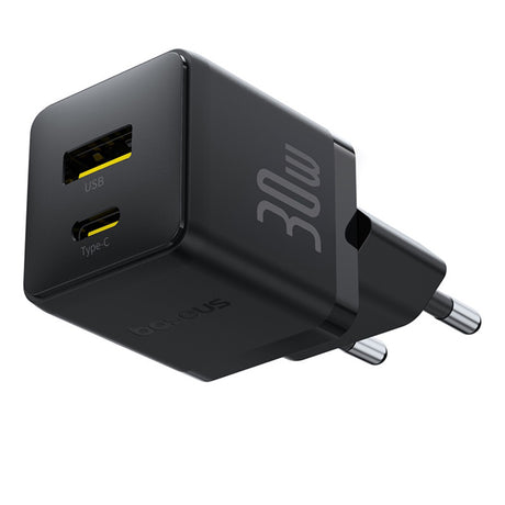 Incarcator Baseus Palm (P1011160A113-00), Fast Charging, 2in1, USB, Type-C, 30W, Cluster Black