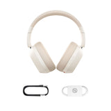 Casti Baseus Wireless Bass 35 Max (A00070800221-00), On-ear, Bluetooth 5.3, Sound Isolation, Foldable, Stellar White