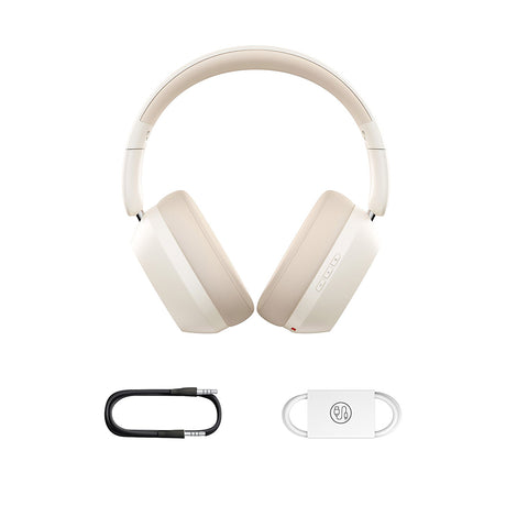 Casti Baseus Wireless Bass 35 Max (A00070800221-00), On-ear, Bluetooth 5.3, Sound Isolation, Foldable, Stellar White
