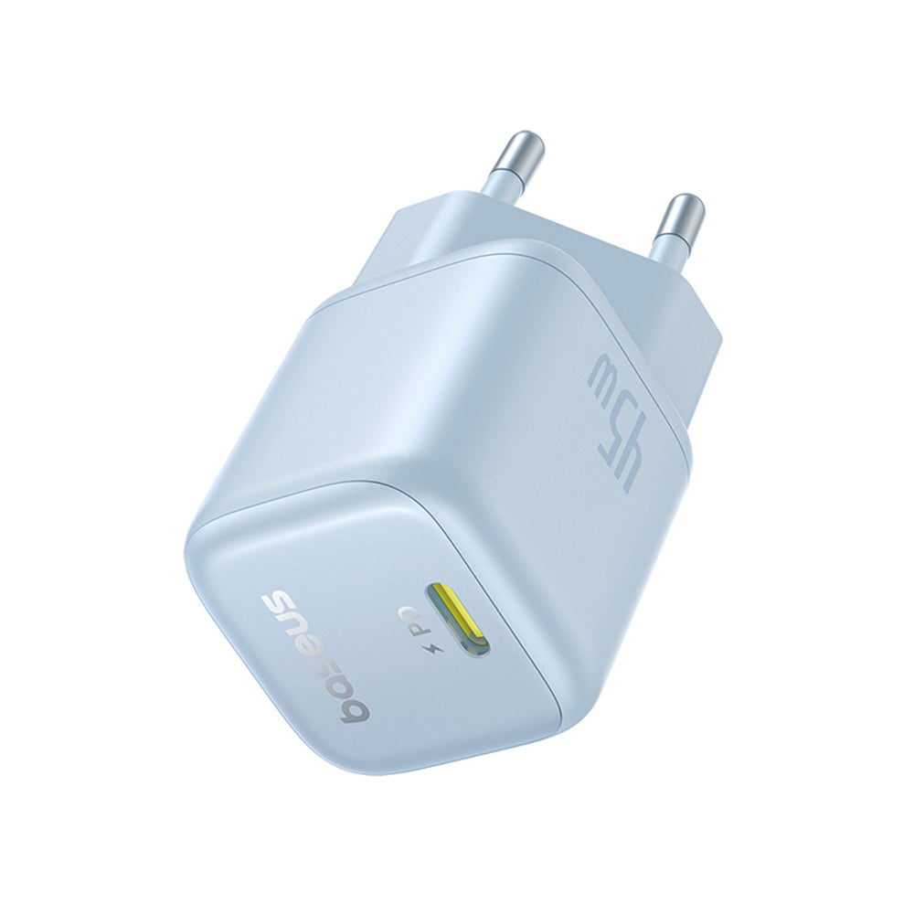 Incarcator Baseus PicoGo (P10176800313-00), GaN, Fast Charging, 45W, USB-C, Galaxy Blue