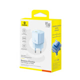 Incarcator Baseus PicoGo (P10176800313-00), GaN, Fast Charging, 45W, USB-C, Galaxy Blue