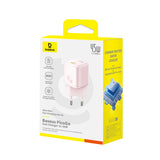 Incarcator Baseus PicoGo (P10176800413-00), GaN, Fast Charging, 45W, USB-C, Roz Pastel