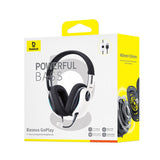Casti Baseus Gaming GoPlay 1 Max (A00181003213-00), with Microphone, In-Line Cable Controls, LED Light, Moon White