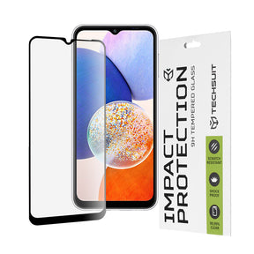 Folie de protectie Techsuit 111D Full Cover / Full Glue Glass compatibil cu Samsung Galaxy A14 4G / A14 5G, Negru