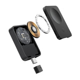 Incarcator Baseus Magnetic Wireless MagPro (P10264106123-00), for Apple Watch, USB-C, 2.5W, Negru Cosmic