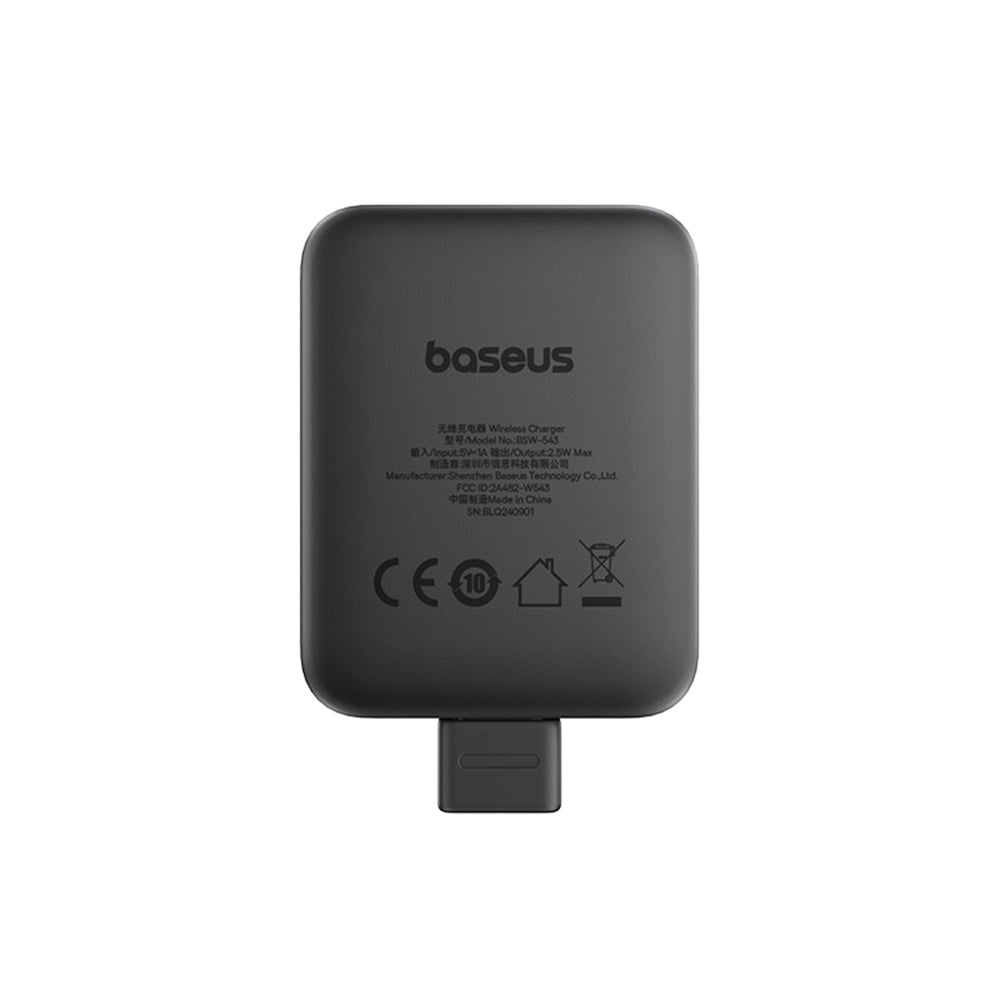 Incarcator Baseus Magnetic Wireless MagPro (P10264106123-00), for Apple Watch, USB-C, 2.5W, Negru Cosmic