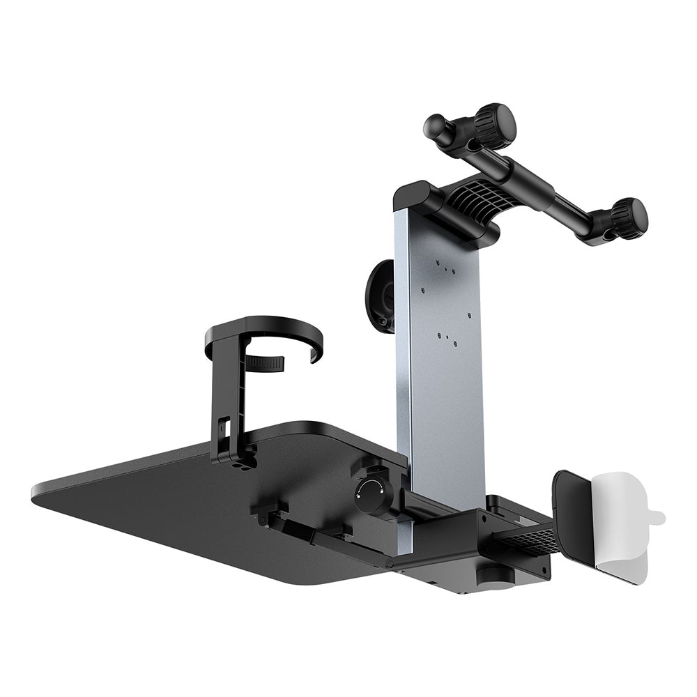 Suport Baseus MagPro II (C40272901121-00), for Backseat Headrests, Cup Holder, 360° Phone Mount, Table, Negru Cosmic