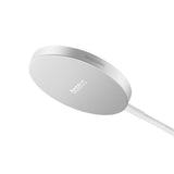 Incarcator Baseus Magnetic Wireless Simple Mini4 Air (P10278200S11-00), Fast Charging, Cable Type-C, Qi2, 15W, Frost Silver
