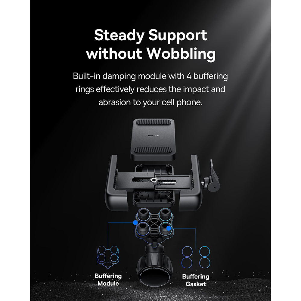 Suport Baseus Bike GoTrip (C40572301111-00), CyclingTripod, 360°, Anti-Shake, with Screw Lock, 5.7 - , Cluster Black