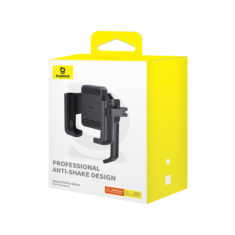 Suport Baseus Motorcycle GoTrip (C40572301111-01), 360°, Anti-Shake, with Screw Lock, Stable, 5.7 - , Cluster Black