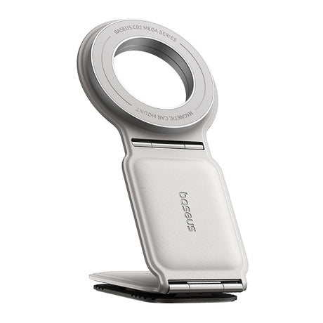 Suport Baseus PrimeTrip Series C02 (C40169002213-00), PU Leather, 360°, 25N, Versatile Mounting Option, Moon White