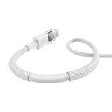 Cablu Baseus Display 2 (P10382702211-01), Fast Charging, Type-C to Type-C, Digital Display, 100W, 2m, Moon White