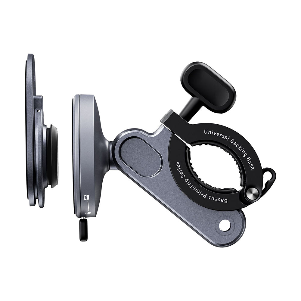 Suport Baseus Bike PrimeTrip Series (C40569001121-00), 2in1, Bike Mount, Ring Stand, Patented Snap-On, Negru Cosmic