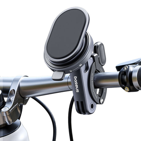 Suport Baseus Bike PrimeTrip Series (C40569001121-00), 2in1, Bike Mount, Ring Stand, Patented Snap-On, Negru Cosmic