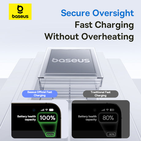Cablu Baseus Display 2 (P10382703211-00), Fast Charging, Type-C to Lightning, Digital Display, 20W, 1m, Moon White