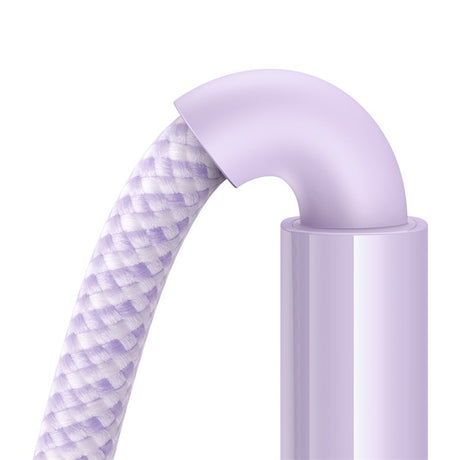 Cablu Baseus Display 2 (P10382701511-00), Fast Charging, USB to Type-C, Digital Display, 100W, 1m, Nebula Purple