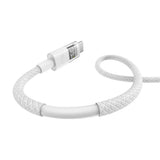 Cablu Baseus Display 2 (P10382701211-00), Fast Charging, USB to Type-C, Digital Display, 100W, 1m, Moon White