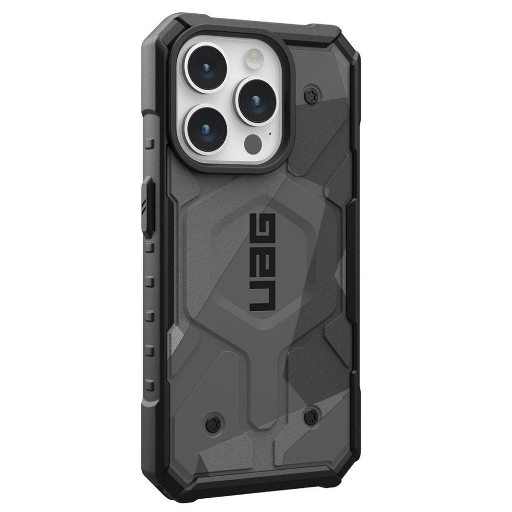 Husa de protectie UAG Pathfinder SE MagSafe compatibil cu iPhone 15 Pro, Geo Camo