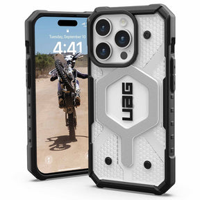 Husa de protectie UAG Pathfinder Magsafe compatibil cu iPhone 15 Pro, Ice