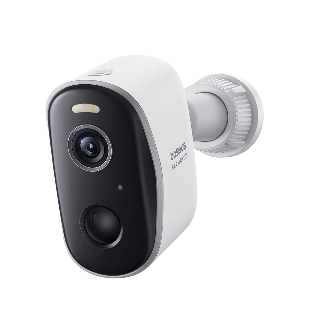 Camera Supraveghere Exterior, 2K, Two-way Talk, Color Night Vision, IP67, 7.800mAh - Baseus (S0ST002130) - White