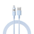 Cablu Baseus Display 2 (P10382700311-01), USB to Lightning, Fast Charging, Digital Display, 2.4A, 2m, Galaxy Blue
