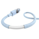 Cablu Baseus Display 2 (P10382700311-01), USB to Lightning, Fast Charging, Digital Display, 2.4A, 2m, Galaxy Blue