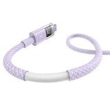 Cablu Baseus Display 2 (P10382700511-00), USB to Lightning, Fast Charging, Digital Display, 2.4A, 1m, Nebula Purple