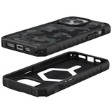 Husa de protectie UAG Pathfinder SE MagSafe compatibil cu iPhone 15 Pro, Bleumarin Camo