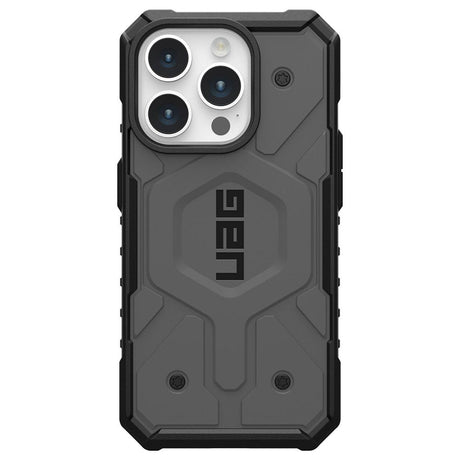 Husa de protectie UAG Pathfinder MagSafe compatibil cu iPhone 15 Pro, Argintiu
