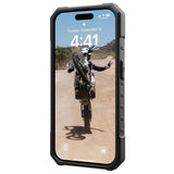 Husa de protectie UAG Pathfinder MagSafe compatibil cu iPhone 15 Pro, Argintiu