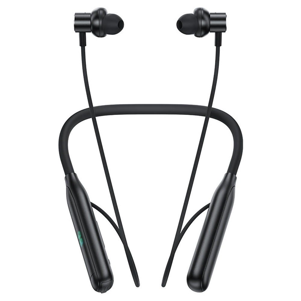 Casti Acefast Bluetooth Earphones (N4), Behind the Head, Neckband, Bluetooth 5.3, IPX4, LED Display, 800mAh, Negru