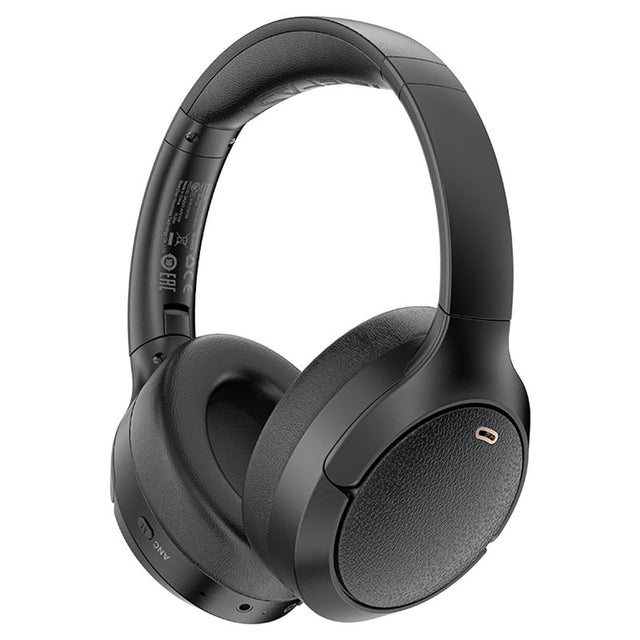 Casti Acefast Wireless Headset (H6), Type-C, Bluetooth 5.3, Active Noise Reduction, IPX4, 500mAh, Hi-Fi Sound, Negru