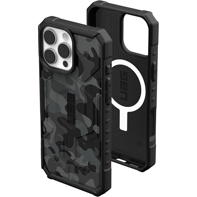 Husa de protectie UAG Pathfinder SE MagSafe compatibil cu iPhone 16 Pro Max, Bleumarin Camo
