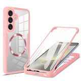 Folie de protectie Techsuit ColorVerse 360 MagSafe Series + compatibil cu Samsung Galaxy S25 Plus, Roz