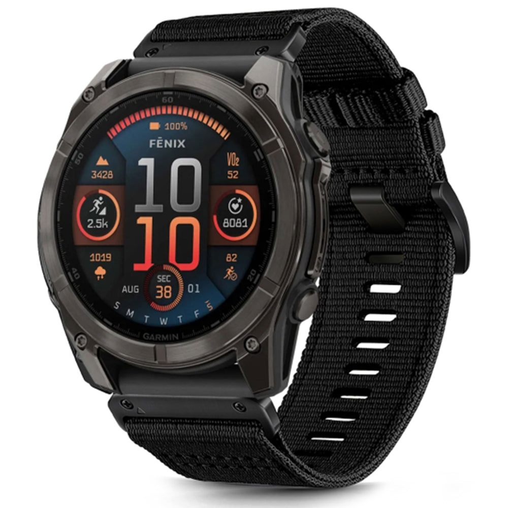 Curea smartwatch Techsuit Watchband QuickFit 22mm (W070) compatibil cu Garmin Fenix 5/5 Plus 6/6 Pro/7/Forerunner 945/970/Approach S60, Obsidian Black