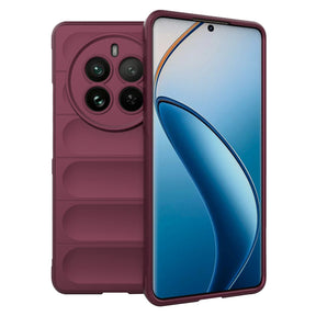 Husa de protectie Techsuit Magic Shield compatibil cu Realme 12 Pro / 12 Pro+, Bordo