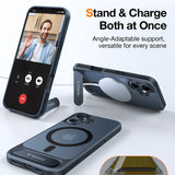 Husa de protectie Torras Pstand MagSafe compatibil cu iPhone 16, Negru
