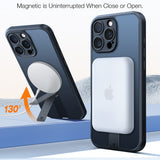 Husa de protectie Torras Pstand Spin MagSafe compatibil cu iPhone 16 Pro, Negru