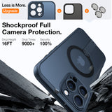 Husa de protectie Torras Pstand Spin MagSafe compatibil cu iPhone 16 Pro, Negru