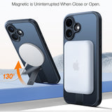Husa de protectie Torras Pstand Spin MagSafe compatibil cu iPhone 16, Negru