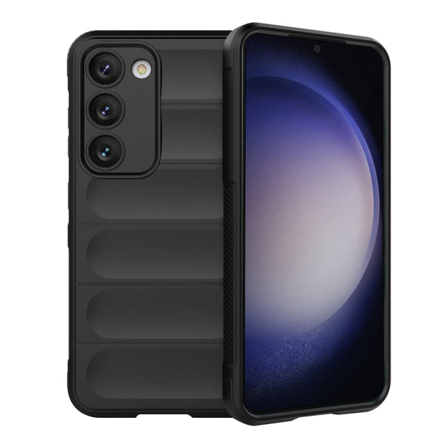 Techsuit Magic Shield fekete tok Samsung Galaxy S23 telefonhoz