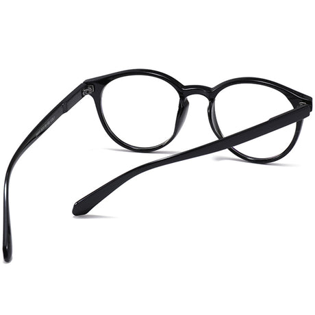 Techsuit Anti-Blue Light Glasses Reflex PC (PC28003-C1), Round, Negru